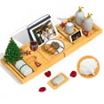 thumbnail image 5 of Bambloom Bamboo Bathtub Tray,Luxury Expandable Bath Tray for Tub with Bath Ball and Soap Dish,Yellow, 5 of 7