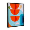 thumbnail image 4 of Stupell Industries Red & Blue Modern Shapes Abstract Painting Black Floater Framed Canvas Art Print Wall Art, 17 x 21, 4 of 10
