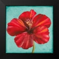 thumbnail image 2 of Pinto, Patricia 20x20 Black Modern Framed Museum Art Print Titled - Joyful Hibiscus, 2 of 5