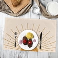 thumbnail image 4 of Boho Placemats Set of 4,Abstract Boho Style Placemats for Dining Table Decor,12x18 Inches Mid Century Modern Bohemian Home Decorative Table Mats,Boho Table Decor, 4 of 5