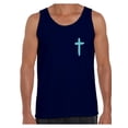 thumbnail image 1 of Awkward Styles Turquoise Cross Tank Top Shirts for Men Christian Mens Tanks Christian Cross Clothes for Men Jesus Lord Christian Birthday Gifts Jesus Cross Shirts Jesus Clothing Cross Mens Shirt, 1 of 4