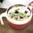 thumbnail image 4 of Miangastore 1 Ensemble de Bol à Ramen Micro-Ondable Rouge pour Usage Quotidien à la Maison, 4 of 9