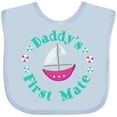 thumbnail image 3 of Inktastic Daddys First Mate (Girl) Girls Baby Bib, 3 of 4
