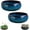 2PC-C, variant on Lotus Bowl Planter, Ceramic Lotus Flower Bowl, Retro Lotus Bowl, Lotus Bowls for Planting in Water Indoors, Large Caliber Flow Glaze Non-Porous Hydroponic Container Succulent Plants(A)