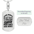 thumbnail image 2 of Porte-clés Chien Pivotant Premium en Acier Inoxydable Ou or 18k, 2 of 8