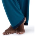 thumbnail image 6 of Fruit of the Loom Women's Long Sleeve Tee and Pant 2 Piece Sleep Set, Dark Sea, 3X, 6 of 10