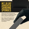 thumbnail image 4 of Dura-Gold 60 Grit 4-Sided Hand Sanding Block Sponges with Angled Edge, Box of 6 - Performance Flex 3.9" x 2.75" x 1" Wet or Dry Flexible Sandpaper Abrasive Pads - Wood, Drywall, Metal Auto Paint, 4 of 6