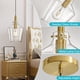 thumbnail image 5 of Lámpara Colgante Vaziden con Vidrio Semillado Dorado Ajustable de 8", 5 of 9