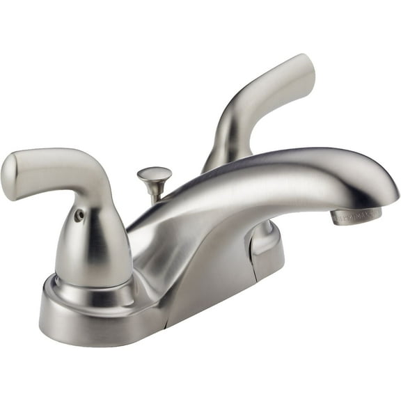 Peerless® Brushed Nickel Two Handle Centerset Lavatory Faucet