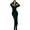 Green, variant on Velvet Bodycon Dress for Women Sweetheart Neck Puff Long Sleeve Ruched Slim Fit Maxi Dress Y2k Party Clothes Black S