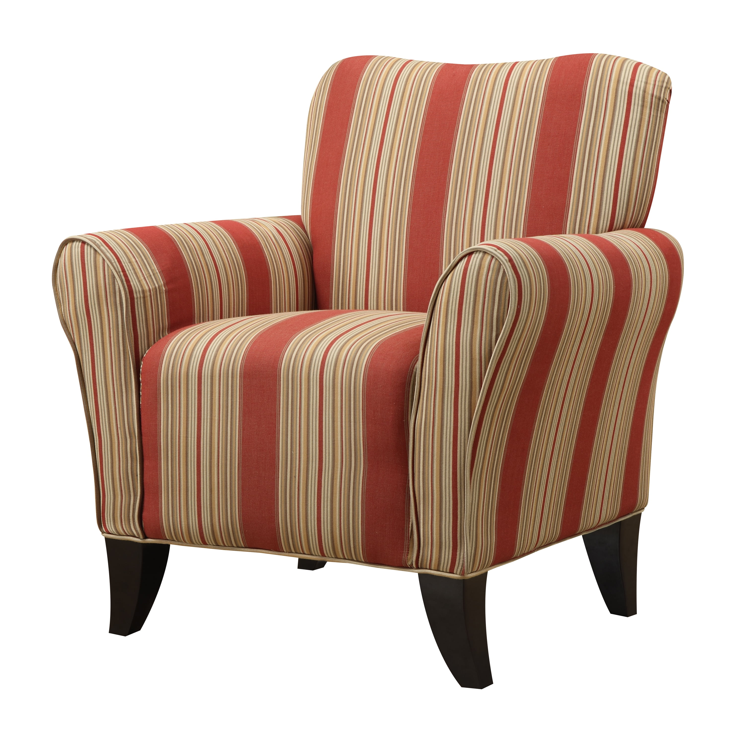 Handy Living Clay Alder Home Alvord Red Stripe Curved Back Arm Chair Handy Living Clay Alder Home Alvord Red Stripe Curved Back Arm Chair Walmart Com