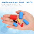 thumbnail image 2 of 110pcs Silicone Rubber Tapered Plug, High-temperature Resistant Rubber Stoppers For Hole Plugs, Spr, 2 of 4