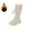 White, variant on Girls Boots,Autumn Girls Casual Boots Flat Thick Sole Non Durable PU Upper Comfortable Footwear for Kids,Toddler Boots,Black,10-10.5 Years