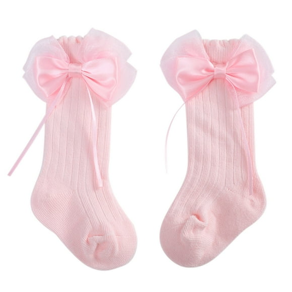 AJIWYH Preemie Socks,Baby Bow Socks Toddlers Boys Girls Children Kids Socks Toddler Shoes Socks Princess Socks Floor Socks Baby Boy Socks 12-18 Months Pink,0-12 Months