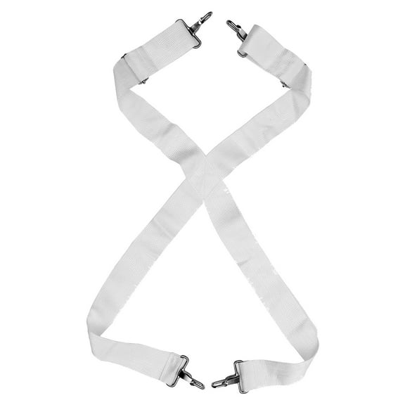 FRCOLOR  Instrument Strap Drum Belt Waist Marching Snare Accessory White