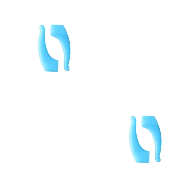 Qarigey Gafas Ear Grip Anteojos antideslizantes Temple Tips 1 par Equipo de belleza elástico para niños Adultos Azul claro Azul claro 2piezas