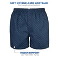 thumbnail image 2 of Calzoncillos tipo bóxer Gildan para hombre, 2 extragrandes, color azul marino surtido, paquete de 5, 2 of 4