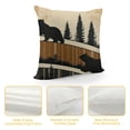 thumbnail image 4 of Qinduosi Pillow Cases Cushion Covers Boys Throw Pillow Covers " Set of Soft for Throw Pillowcases Botanical Farmhouse Exotic Style Brown Cushion Cases, 4 of 5