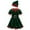 Green, variant on Girl Christmas Dress Crew Neck A-Line Short Sleeve Girls Winter Dresses Baby Christmas Outfit 14-16 years Girls Christmas Dress