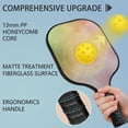 thumbnail image 4 of Pickleball Paddles Set Of 1, Fiberglass Surface, Fluid Smoke Aurora Art Style, 1 Paddle, 2 Balls & Bag, 4 of 5