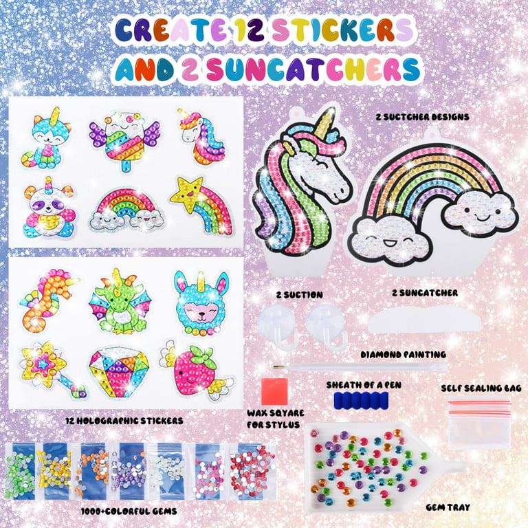 Unicorn Stickers for Kids Rainbow Stickers for Kids Sparkly Stickers  Unicorn Stickers for Girls Small Sparkle Stickers for Kids Unicorn Rainbow