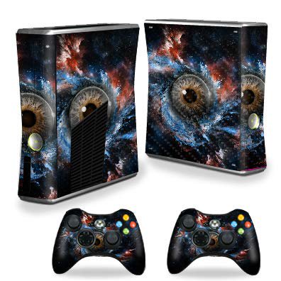 MightySkins Carbon Fiber Skin for Xbox 360 S Console - Eye See You | Protective, Durable Textured Carbon Fiber Finish | Easy to Apply, Remove, and Change Styles | Made in The USA