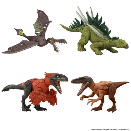 Jurassic World Strike Attack Herrerasaurus Dinosaur Toy, Single Strike Action