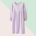 thumbnail image 2 of TBWNWG Ensemble de Pyjama pour Filles Col Rond Doux Confortable Taille Élastique pour Enfants Usage Intérieur Printemps Été Mode, Taille 8-10 Ans, 2 of 6
