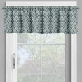 thumbnail image 2 of Ambesonne Victorian Valance Pack of 2, Baroque Nostalgia Floral, 54"X12", Blue Grey and Tan, 2 of 5