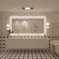 thumbnail image 6 of GODCHAR 72x36 LED Bathroom Mirror, 24V Dual Light Shatterproof Mirror with Anti-Fog, UL Listed, 3 Colors, 6 of 10