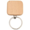 thumbnail image 2 of 60Pcs Blank Square Wooden Keychain DIY Key Tag Gift, 2 of 8