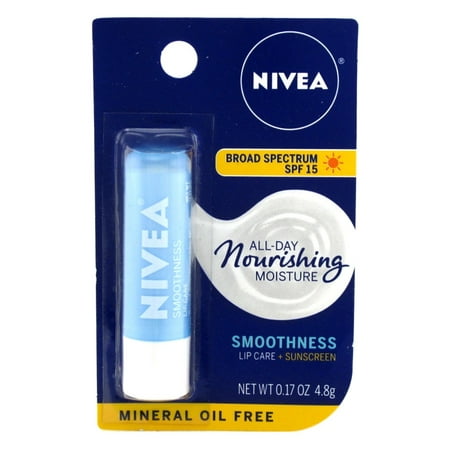 Nivea Lip Care Smoothness Spf#15 0.17 Ounce (Pack of 6)