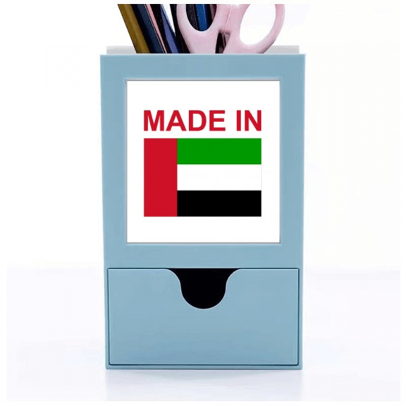 Arab Erates Country Love Desk Supplies Organizer Pen Holder Card