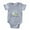 Heather Gray, variant on - Stork Baby Ukr 2 - Cute Infant Baby Football Bodysuit