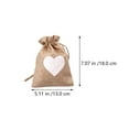 thumbnail image 2 of 20pcs Heart Pattern Gift Bags Small Gift Bags Wedding Candy Wrapping Bags, 2 of 7