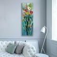 thumbnail image 4 of Epic Graffiti 'Tall Bright Flowers I' by Silvia Vassileva, Canvas Wall Art, 20"x60", 4 of 9
