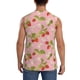 thumbnail image 4 of Balery Strawberry Floral Camisetas sin mangas para hombre, absorbe la humedad y protege contra el mal olor.-X-Large, 4 of 7