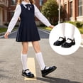 thumbnail image 2 of jiaxiM Girls Mary Jane Dress Shoes Chunky Platform Loafers Flats School Uniform Closed Toe Shoes for Age 2-13 Years, 2 of 9