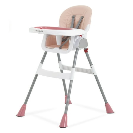 Dream On Me Portable 2-in-1 Table Talk Baby High Chair, Convertible, Compact and Light Weight, Pink