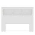 thumbnail image 3 of Polifurniture Madison Full Size Wood Bookcase Headboard, White, 3 of 11