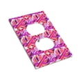 thumbnail image 3 of ZICANCN Outlet Covers Wall Plate, Purple Striped Leaf Light Switch Cover Decorative, Duplex Toggle Combo 1-Gang, 3 of 9