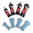 thumbnail image 1 of Cubiertas para la cabeza del palo para golf kusrkot 8x Controladores de maderas híbridas Golf Putter Headcover, 1 of 8