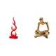 thumbnail image 1 of Escultura abstracta de fuego,Estatua de arte abstracto para decoración del hogar,Figura de pensador abstracto,Estatua de pensador abstracto,decoración para el hogar,Figura humana decorativa, 1 of 8