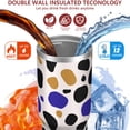 thumbnail image 3 of Leopard Print 30oz Handheld Travel Tumbler with Handle – Double Wall Stainless Steel Insulated Cup, Flip Straw Lid, Leak-Proof & BPA-Free for Hot and Cold Drinks – Durable Coffee & Juice Mug Black, 3 of 6