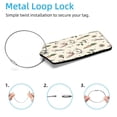 thumbnail image 2 of Square 2Pack PU Leather Lovely Easter Rabbit Cruise Luggage Tag with Privacy Cover and Stainless Steel Ring - Suitable for Travel Handbags Backpacks Luggage Tags, 2 of 6