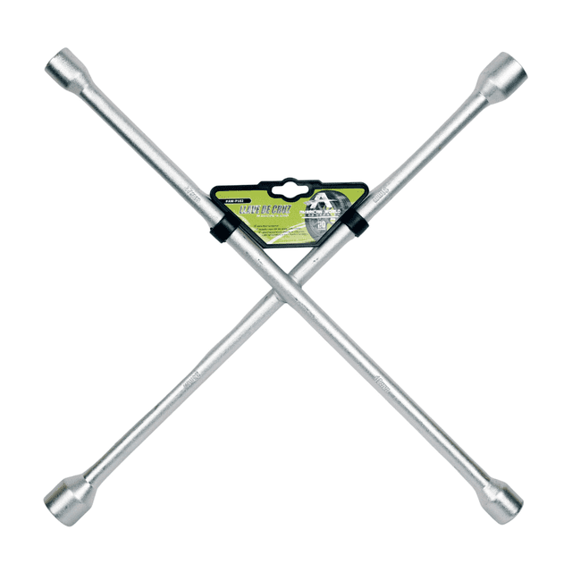 Llave De Cruz 20 Universal Cromada Llanta Auto/camioneta plateado