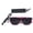 Purple One Size, variant on Joernso Party Sunglasses Light Up LED Unisex Wire Neon Glow in The Dark Lightweight Photo Prop Hip Hop Kids Adults KTV Glasses Bar Supplies