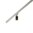 thumbnail image 6 of Modern Aluminum Handrail Grab Bar Kit, Adjustable Steel Brackets Included, Returns to Wall, 14 Foot Handrail, Satin White / Bronze, 6 of 7