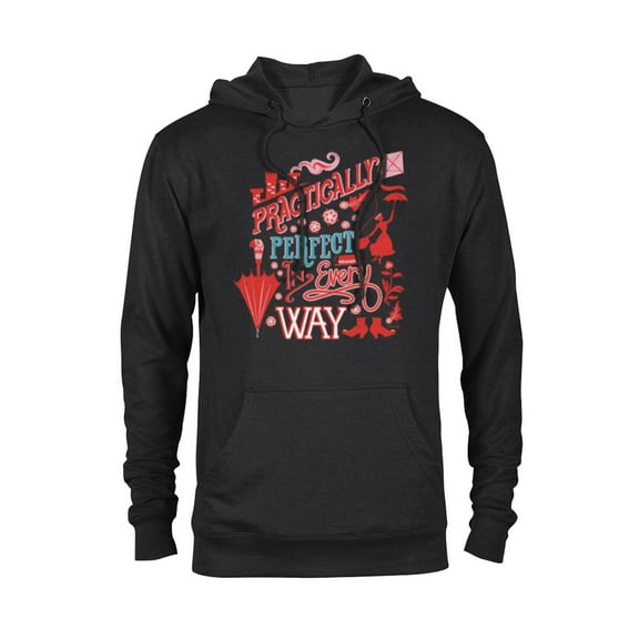 Disney Mary Poppins Practically Perfect In Every Way - Pullover Hoodie for Adults – Customized-Black