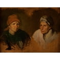 thumbnail image 2 of Piotr Michałowski 24x19 Black Ornate Framed Double Matted Museum Art Print Titled: Peasant Women (1840-1848), 2 of 5